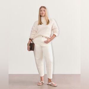 EVERLANE - utility cotton barrel jeans - Bone 8